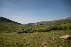 Sweeping Meadow Of Guanella Pass in Colorado mountains