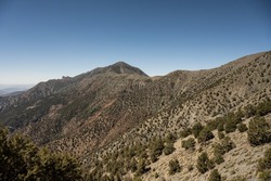 Looking At The Eastern Side Of Telescope Peak From The Steep Trail below it