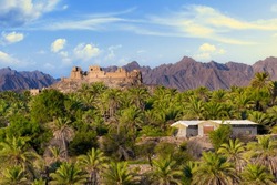 beautiful landscapes Rustaq.Muscat, Oman.famous tourist places in Oman.
