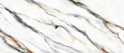 Statuarietto white marble with golden streaks effect. thassos glossy statuario marble tile, banco super-white, italian granite stone texture for digital ceramic wall tile and floor tile.