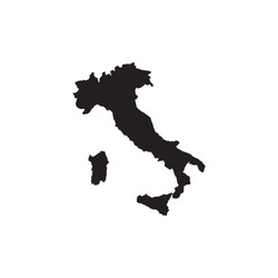 map of Italy . Vector flat illustration