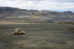 Barren landscape, Sprengisandur highland plateau, F26, Southern Region, Iceland