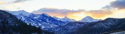 Colorado Aspen and Snowmass winter landscape