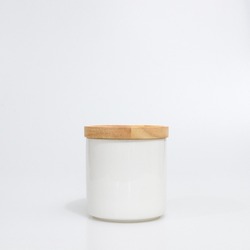 white ceramic with lid product mockup in white background