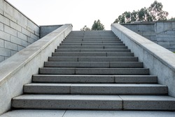 The marble steps of the stairs.