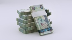 United Arab Emirates Currency Dirhams 500 Note - 3D Illustration