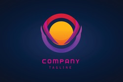 colorful circle ball gradient logo for a company