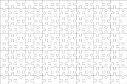 
Mockup Jigsaw Puzzle Size 15x10 for overlapping puzzles in the game per picture.