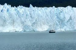 Perito Moreno Glacier located in the Los Glaciares National Park in the south west of Santa Cruz province, Argentina