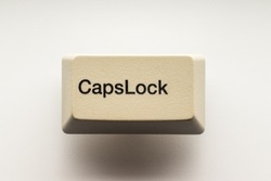 Caps Lock button  from computer keyboard