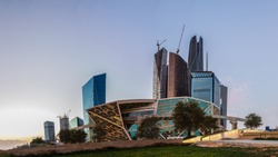 Large buildings equipped with the latest technology, King Abdullah Financial District, in the capital, Riyadh, Saudi Arabia
