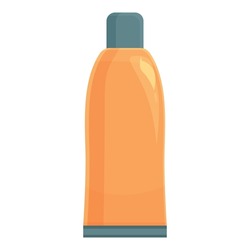 Conditioner tube icon cartoon vector. Aroma footcare. Spa therapy