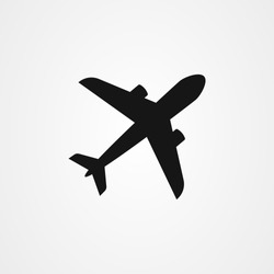 Airplane icon logo vector design