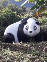 Lovely panda statue