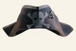 Pirate hat on white background.