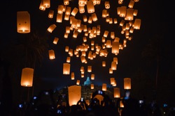 1001 Lantern Festival from Borobudur Temple
