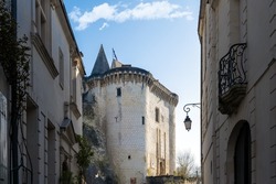 Porte Royale or Royal Gate in the royal city of Loches, Touraine, France