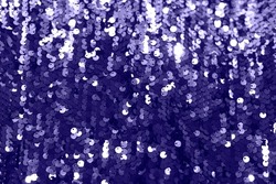 Festive sequin background in trendy purple 2022. Shining fabric background.