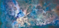 Artwork - Star birth in the extreme - nebula NASA - Star birth in the extreme (Artwork based on NASA PD material). The immense nebula is an estimated 7,500 light-years away.