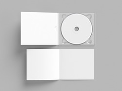 White CD, DVD Case & Booklet
