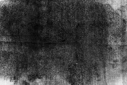 Dirty black stained cotton, grunge texture or background