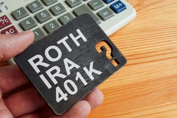 Choice between Roth IRA or 401k retirement plan.