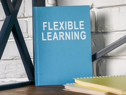 Book about Flexible learning on the shelf.