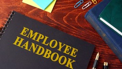 Employee Handbook or manual in a office.