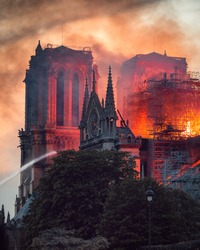 Notre Dame Fire in Paris