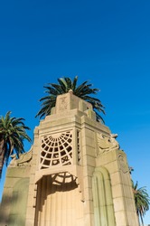 A memorial fountain in the O'Donnell Gardens in St Kilda in Melbourne, Australia.