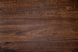 Wood texture, Natural dark brown wooden background.