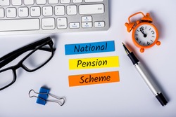 Natioanal Pension Scheme - reminder of the need for savings for a decent, comfortable old age. Retirement plan