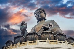 The Tian Tan Buddha statue is the large bronze Buddha statue. This also call Big Buddha located at Ngong Ping, Lantau Island, in Hong Kong.