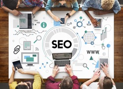 Searching Engine Optimizing SEO Browsing Concept