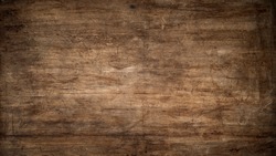 Dark Brown Wood Texture with Scratches as Background