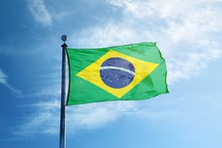 Brazilian flag on the mast
