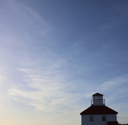 East Point Lighthouse on Prince Edward Island in Canada