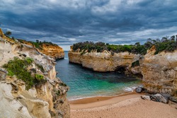 The Loch Ard Gorge is part of Port Campbell National Park, Victoria, Australia