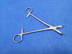 Closeup Image Of Rocker Forceps Using For Spinal Surgery