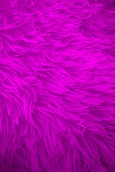 Bright color furry texture backdrop close up. Texture of wool skin. Abstract animal fur background. Hairy pattern for design. Fabric copy space colored background