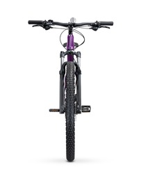 Mountain bike isolated on white background. Front view.
