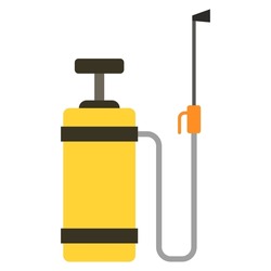 pump pressure sprayer flat clipart vector illustration