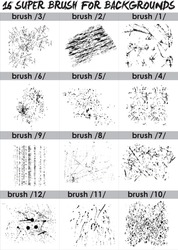 super  set of black brush . Paint, ink, grunge, brushes, lines. Dirty artistic design elements, boxes, frames. Freehand drawing. Vector illustration and brush Photoshop. Isolated on white background .