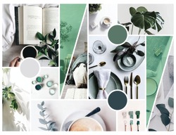 A mood board express the feeling of cozy, comfy, and green.
I design it for those who love green and cozy, wish to design their home in the similar way.