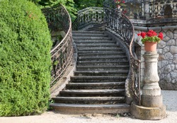 Old stairway of a palace