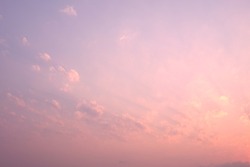Pink cloud sky in morning sunrise