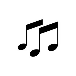 Music note icon. simple illustration. Editable stroke. Design template vector