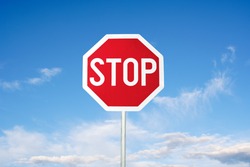 Stop Sign and blue sky