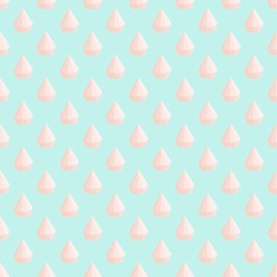 Pink cute cupcakes background. Seamless pattern in pastel colors.