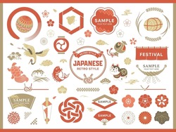 Japanese frame design and icon collection.